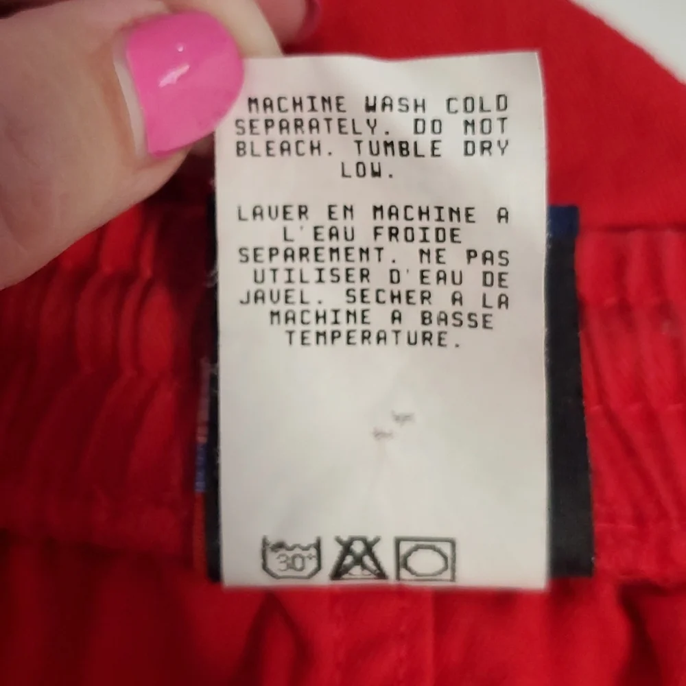 Vintage Speedo red cotton athletic shorts men size XL